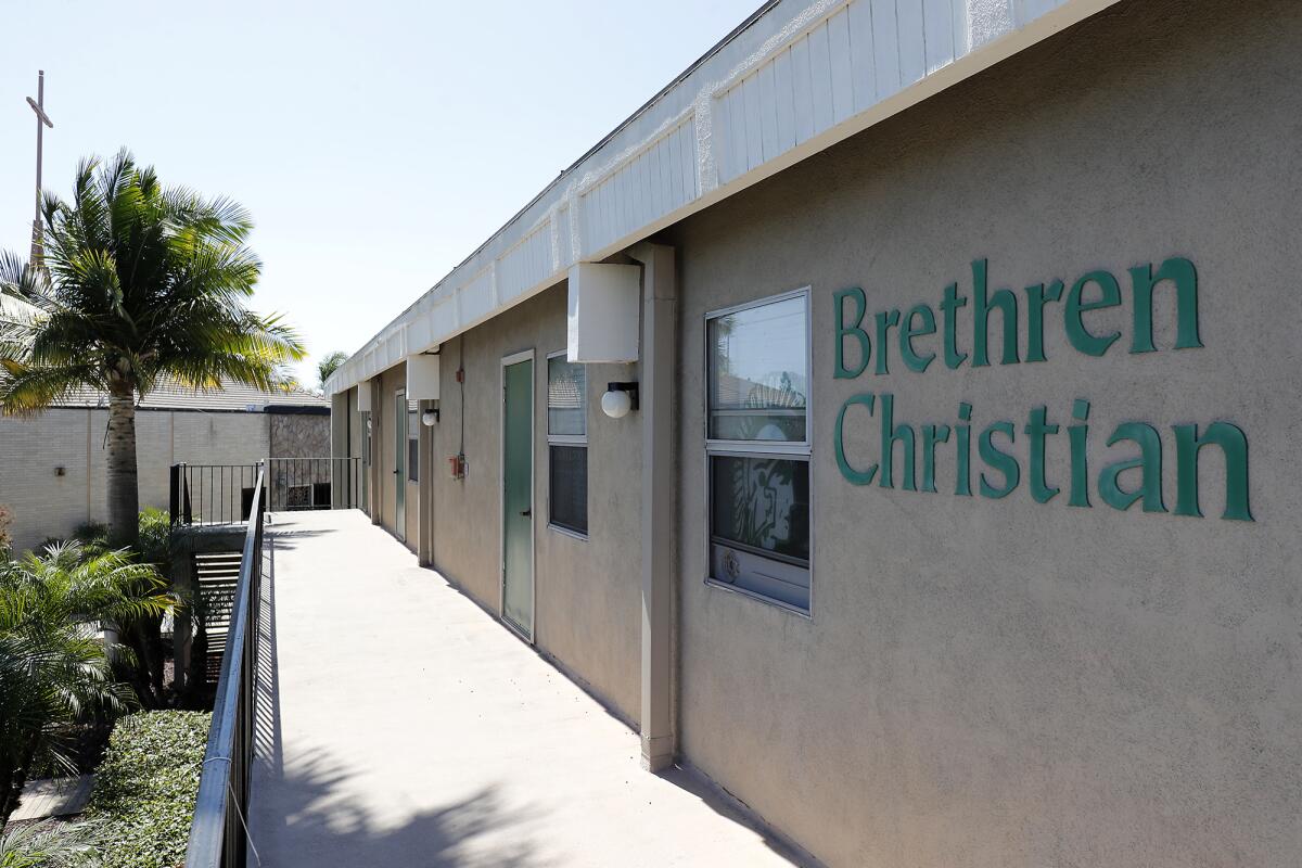 Brethren Christian High School in Huntington Beach.