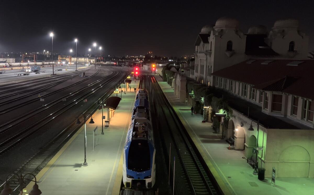 ZEMU, a clean-energy train, arrives June 30 in San Bernardino.