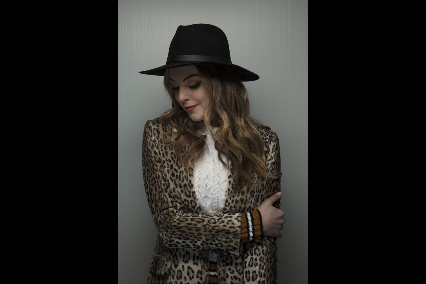 Actress Elizabeth Gilles, from the film, "Arizona," photographed in the L.A. Times studio during the Sundance Film Festival in Park City, Utah, Jan. 20, 2018.