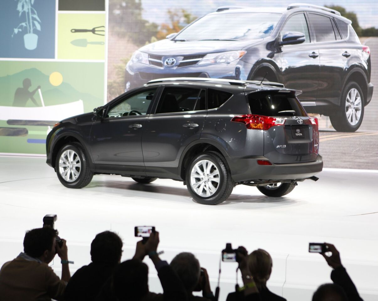 Toyota kicked off the 2012 Los Angeles Auto Show with the world debut of the all-new 2013 RAV4, the first redesign of the hot-selling small SUV in seven years. More: Details on the new RAV4, the first redesign of small SUV in seven years