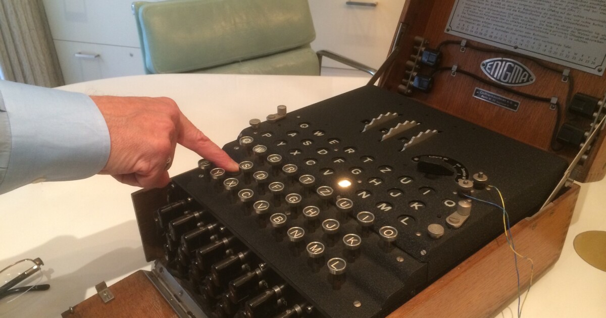 Enigma Machine From World War Ii Finds Unlikely Home In Beverly Hills Los Angeles Times