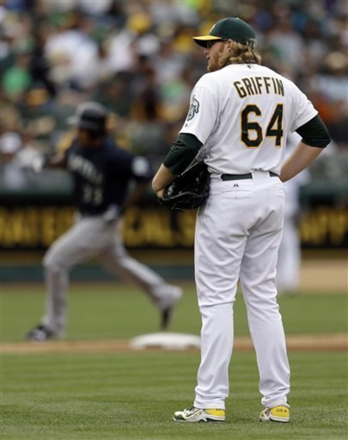 A.J. Griffin strikes out seven in seven innings as Oakland