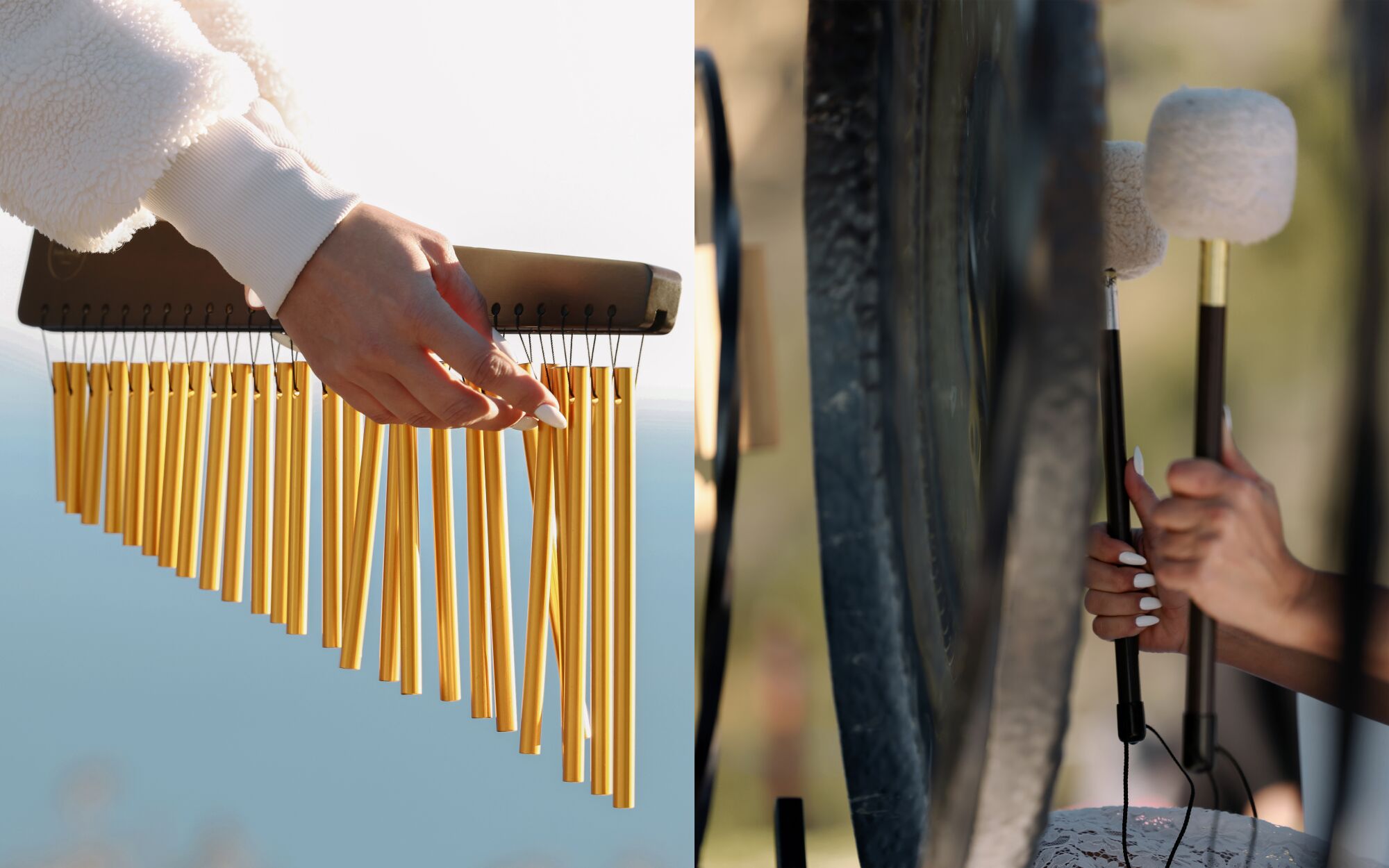Chimes and a gong.