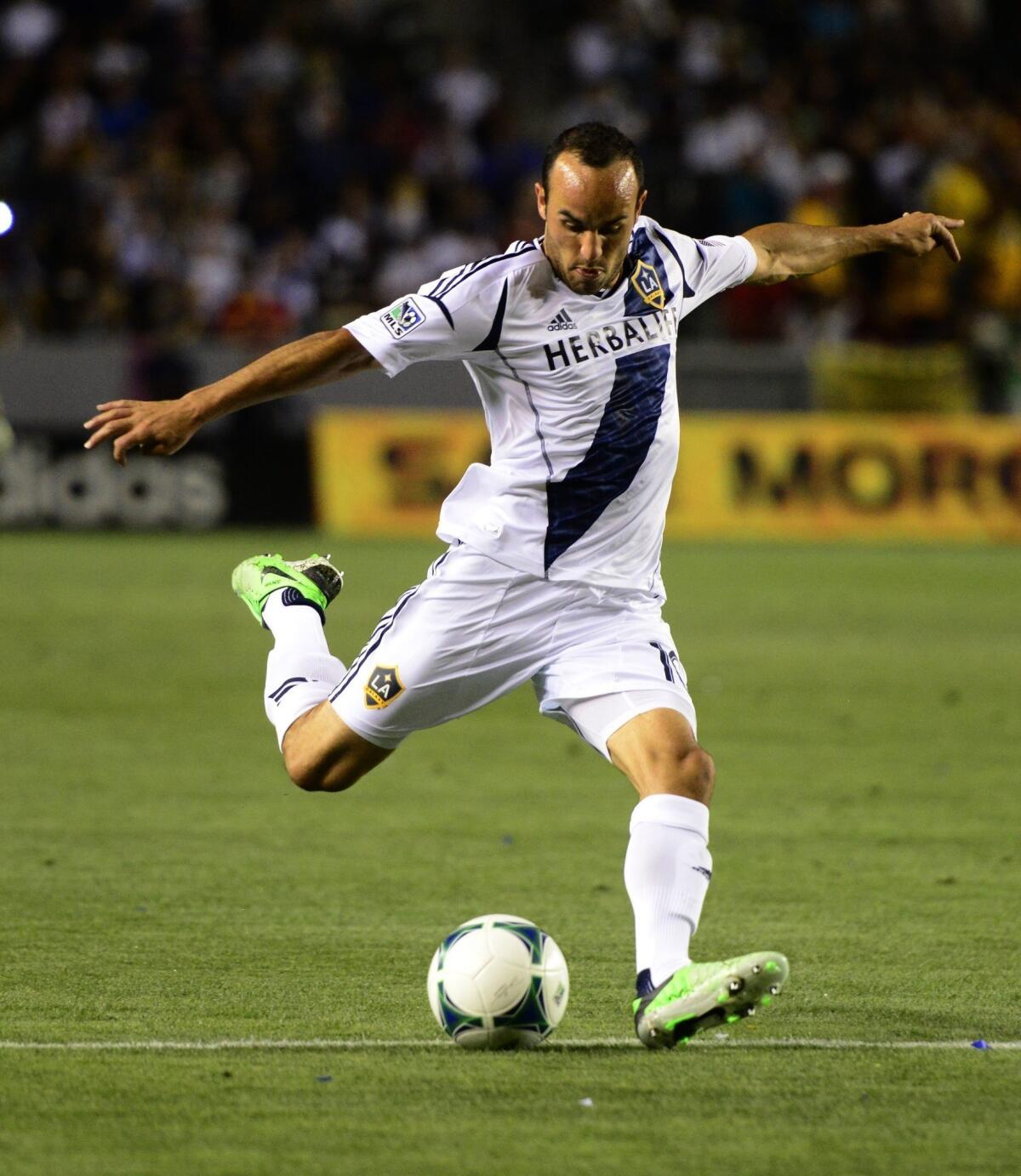 Landon Donovan and the L.A. Galaxy will join Real Madrid, Juventus and Everton FC as the first soccer teams to play in Dodger Stadium.