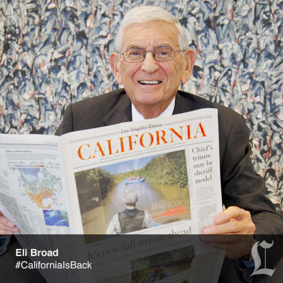 Eli Broad, the Broad Foundation.