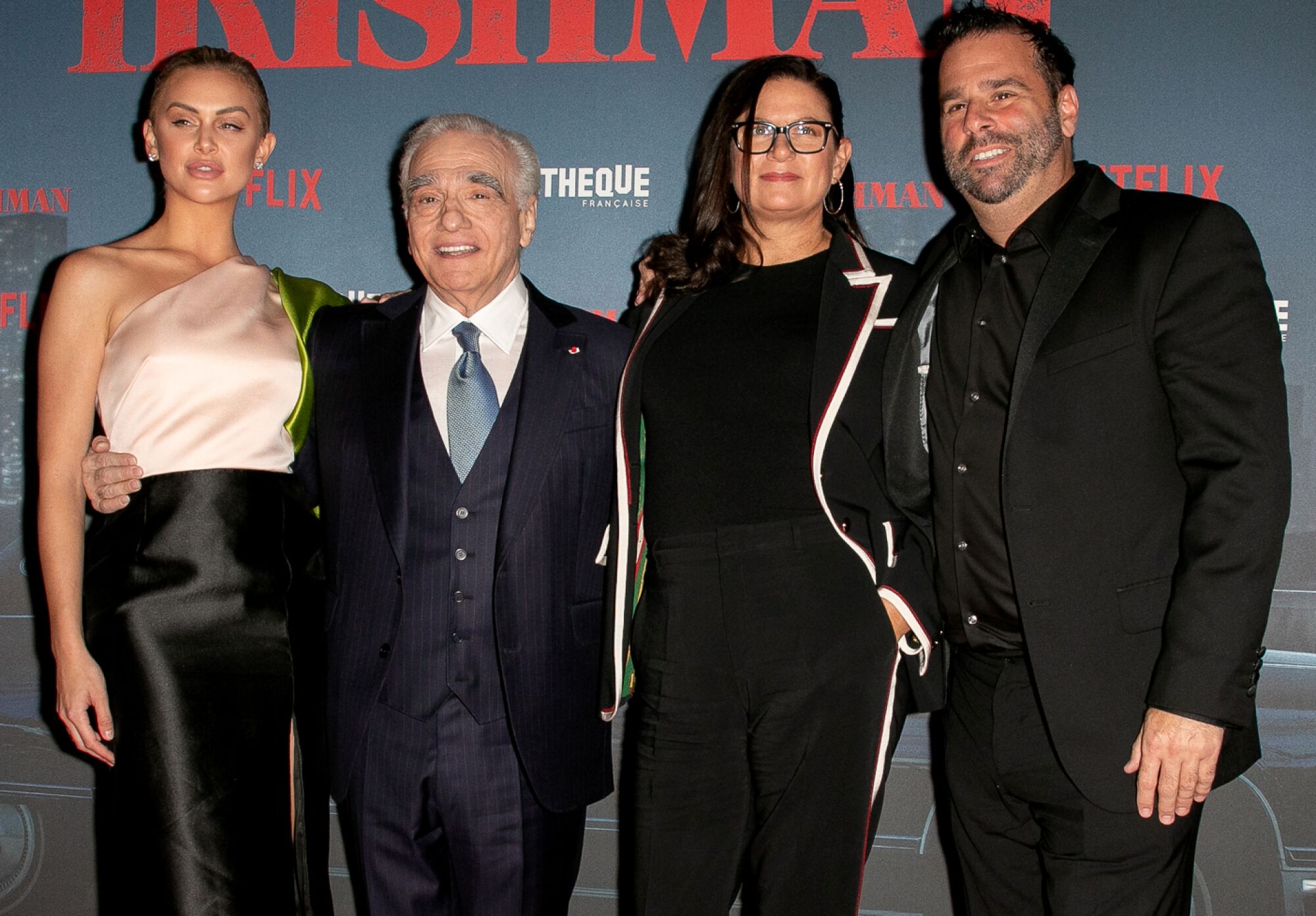 Lala Kent, from left, Martin Scorsese, Emma Tillinger Koskoff and Randall Emmett at "The Irishman" premiere.