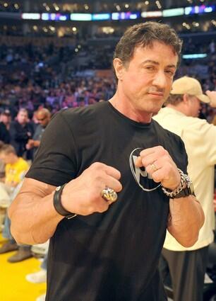 Actor Sylvester Stallone, shown here at a recent Lakers game, has purchased two lakefront parcels on Lake Sherwood in Thousand Oaks. He bought a property with 500 feet of lake frontage that was listed at about $5.5 million and the adjacent lot, giving him another 150 square feet of frontage. The second lot was listed at about $1.7 million.