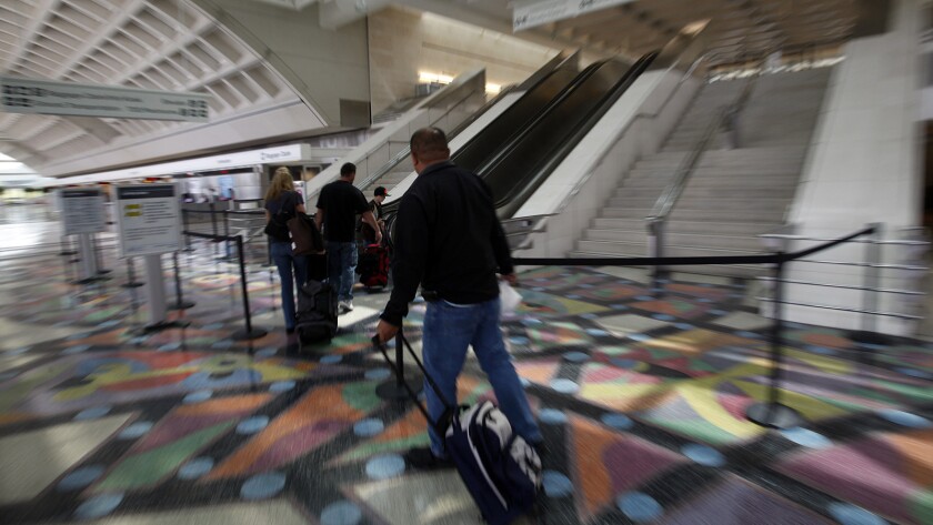 At LA/Ontario International Airport, the number of passengers declined from 7.2 million in 2007 to about 4 million last year; its current market share has dropped to 4.4%, the lowest since 1990.