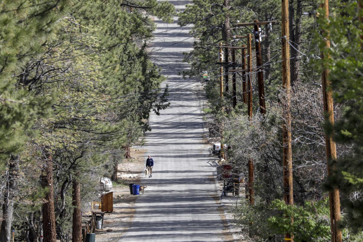 Sugarloaf, an unincorporated community near Big Bear City, faces some of the highest wildfire risk in Southern California.