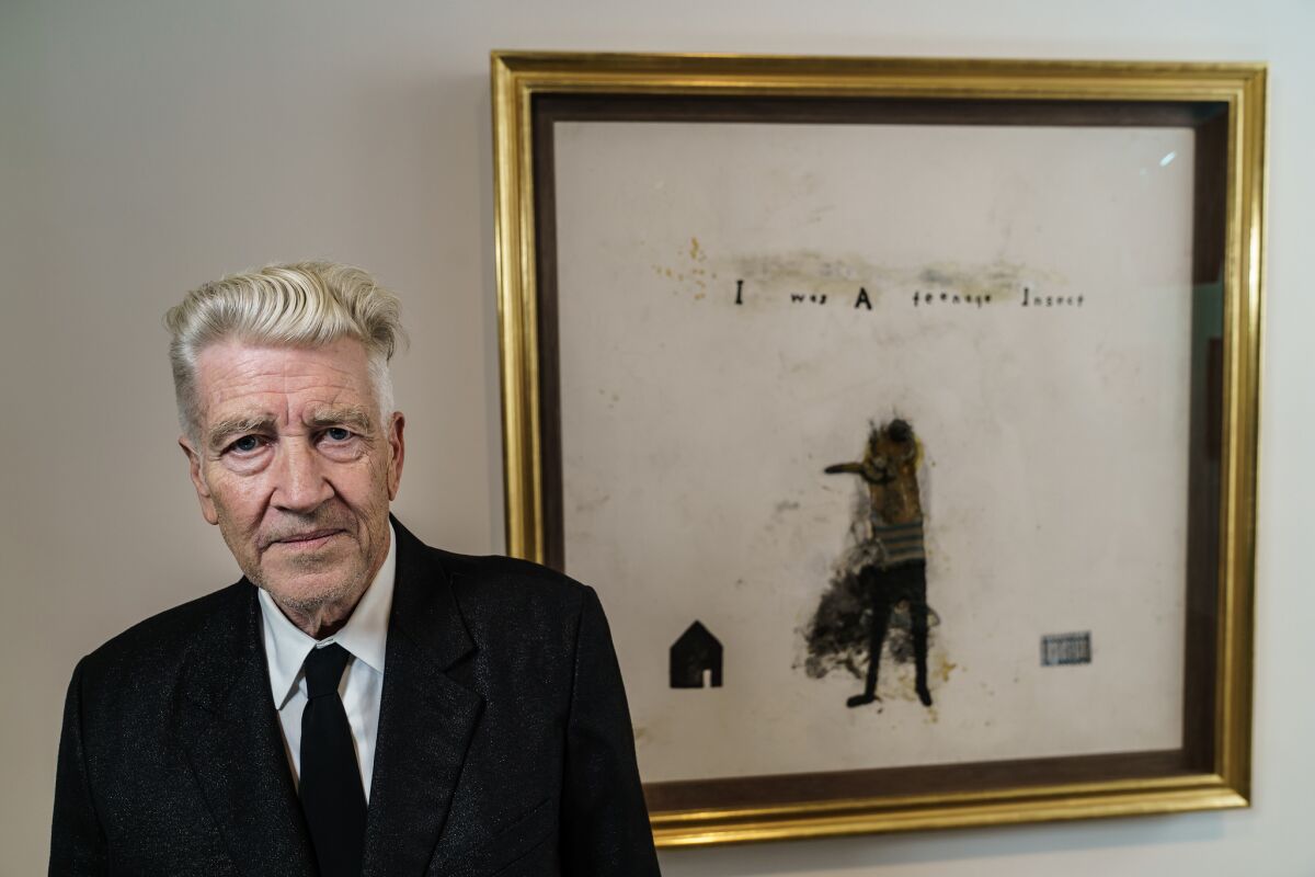 Beyond the festival: David Lynch at Los Angeles' Kayne Griffin Corcoran Gallery where his art show "I Was A Teenage Insect" is on view through Nov. 3.