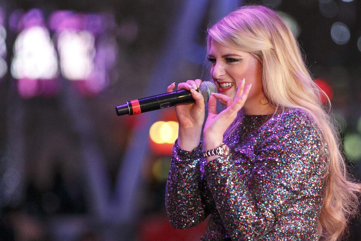 Meghan Trainor appealed to voters with the doo-wop sounds of "Bass."