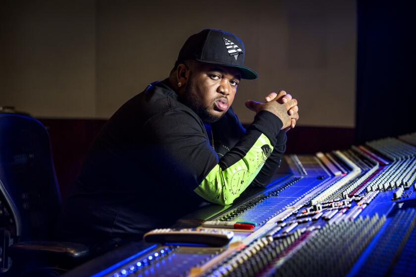 DJ Mustard at Chalice Recording Studio.