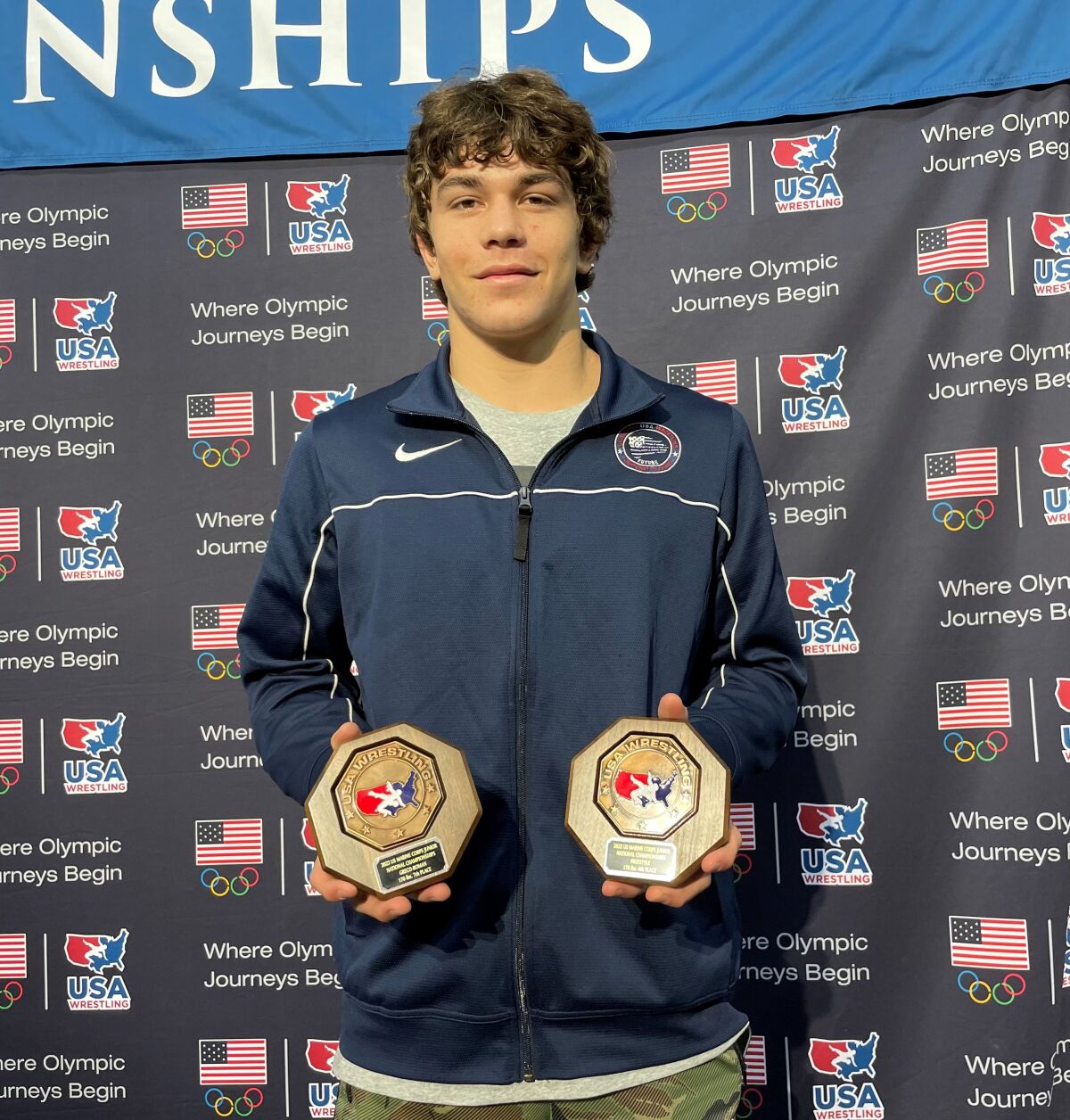 Poway High senior Luke Condon was fourth at 18U freestyle at the USA Wrestling Junior and 16U National Championships