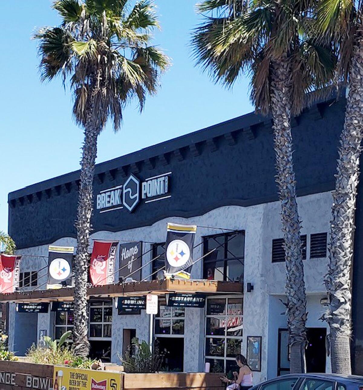 Break Point Pacific Beach is the official place for Pittsburgh Steelers and Ohio State College fans to gather.