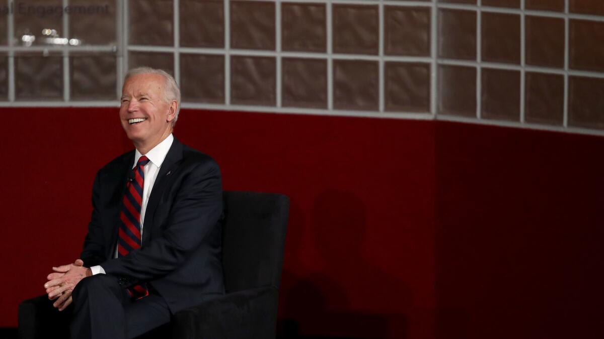 Joe Biden speaks at the University of Pennsylvania in Philadelphia, Penn. on Feb. 19.