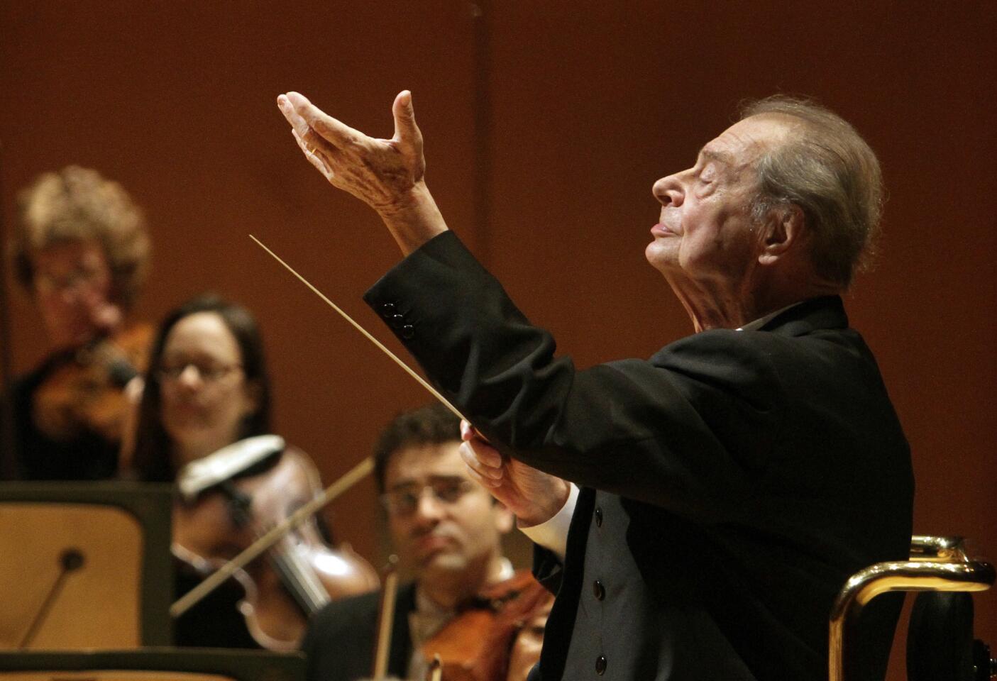 Arts and culture in pictures by The Times | Rafael Fruhbeck de Burgos conducts L.A. Phil