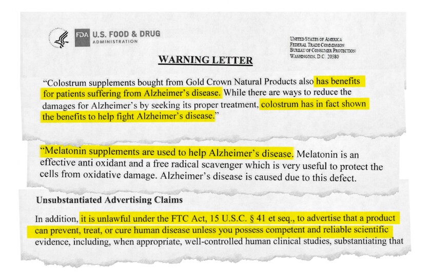 Modern Snake Oil Fda Cracks Down On Dietary Supplement - 