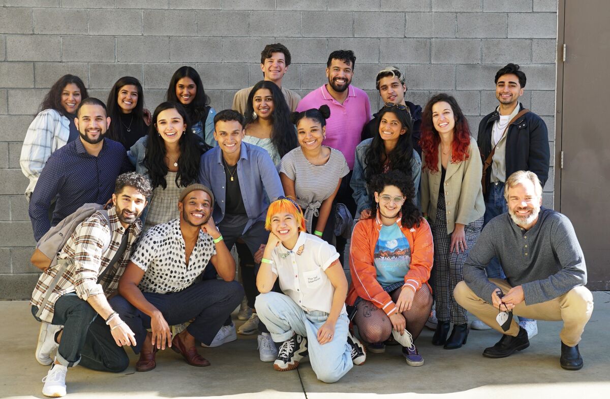 The cast of La Jolla Playhouse's new show, "Bhangin' It: A Bangin' New Musical."