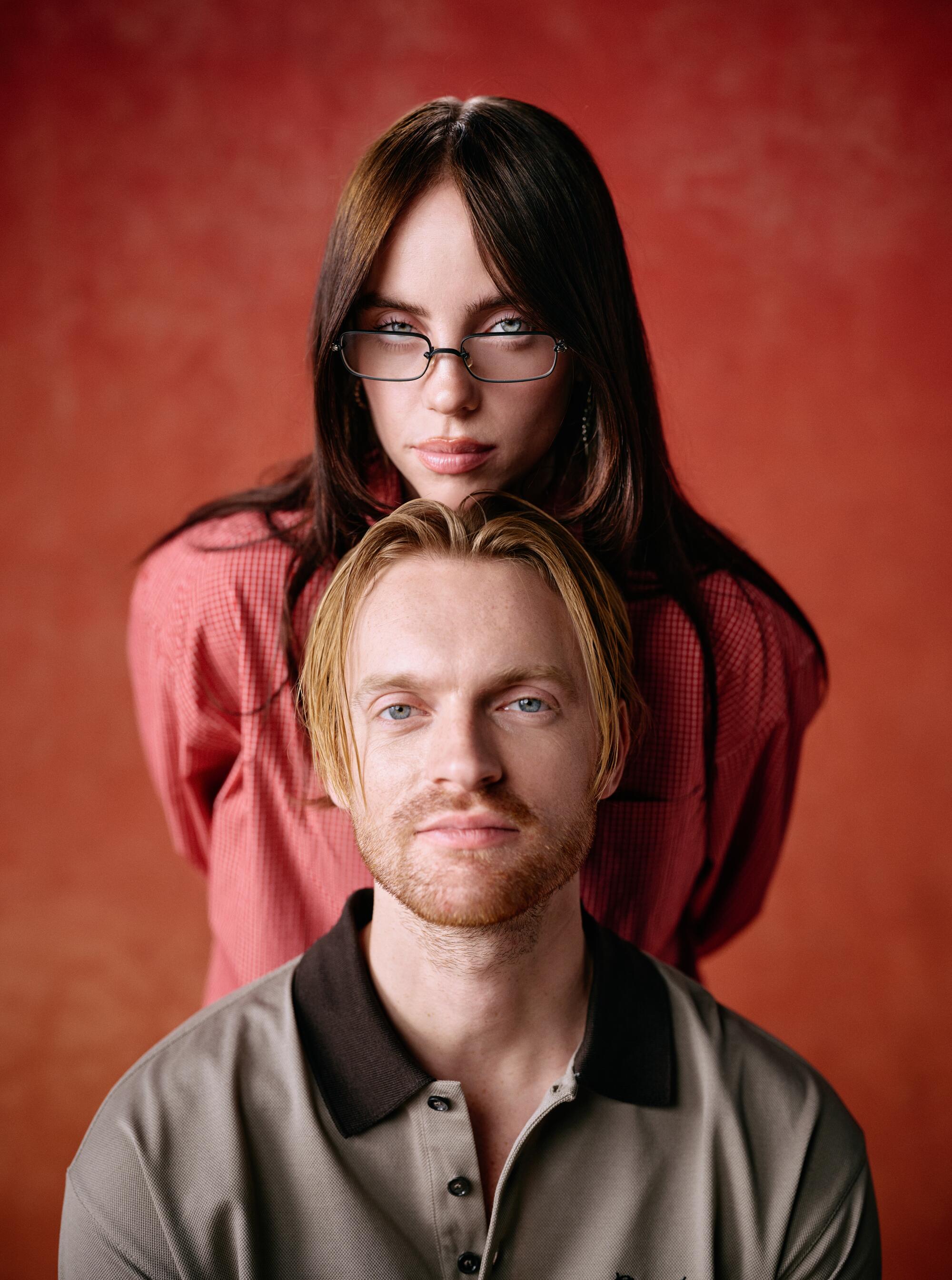  Billie Eilish and Finneas O'Connell, Sept. 19, 2024 in Los Angeles, CA. (Marcus Ubungen / Los Angeles Times)