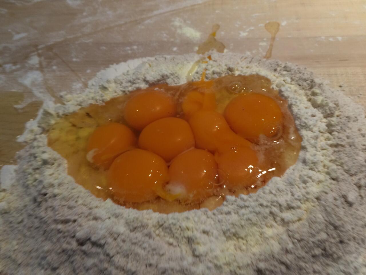 Plenty of deep gold egg yolk go into Marc Vetri's pasta