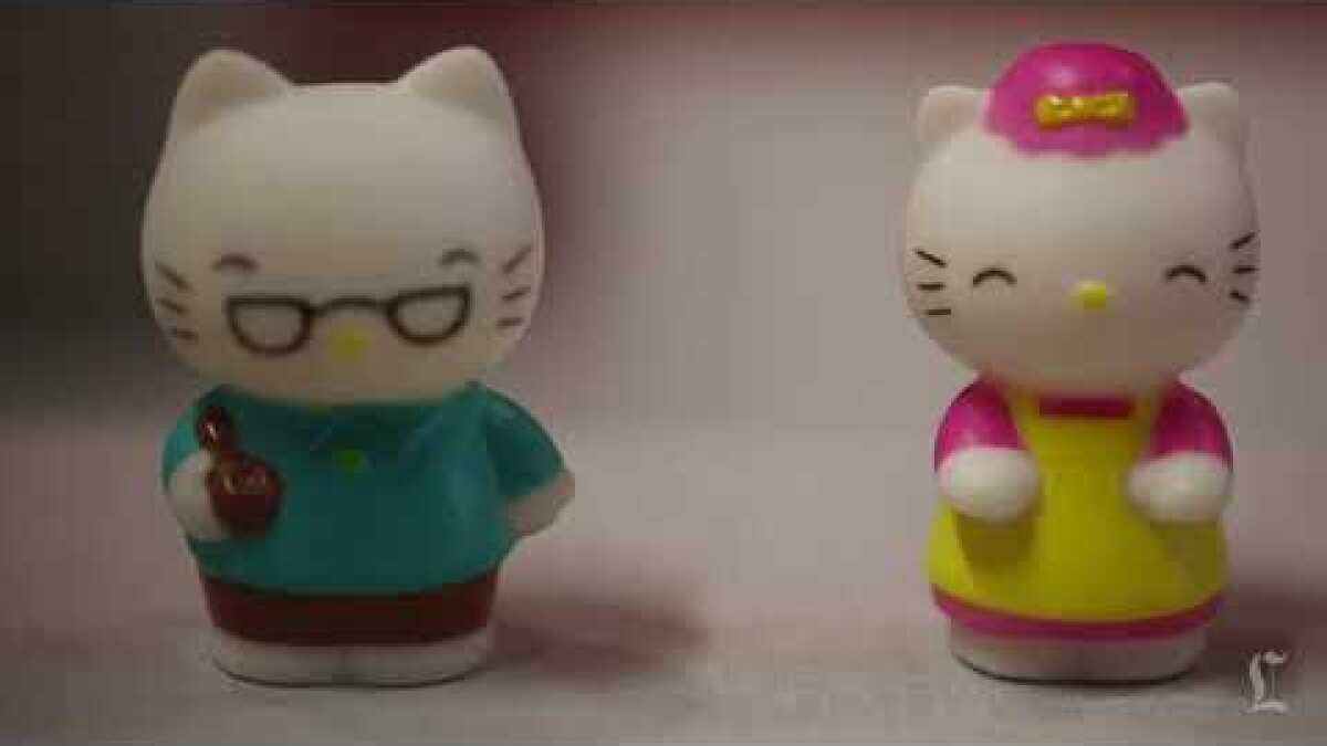 Mecha Hello Kitty Cute Art Designer Toy Figurine Display Figure Gift Decor Doll 