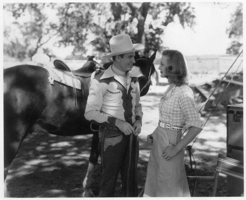Gene Autry starred with Virginia Grey in the 1942 movie "Bells of Capistrano."