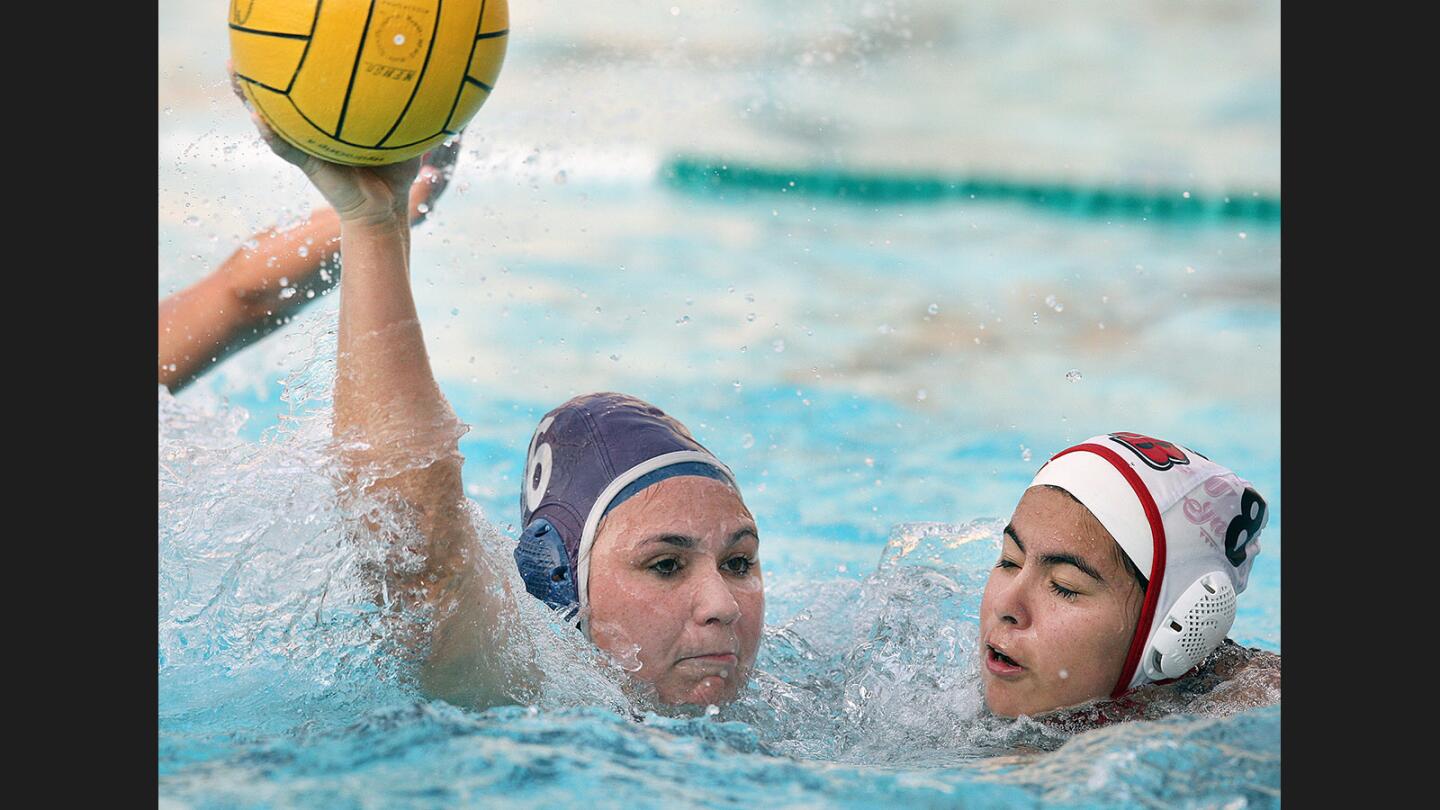 Photo Gallery: Crescenta Valley vs. Burroughs in a Pacific League girls' water polo match