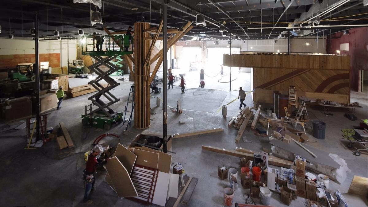 Two Bit Circus, as it looked in early June. The 50,000-square-foot warehouse downtown will offer about 38,000 square feet of play space.