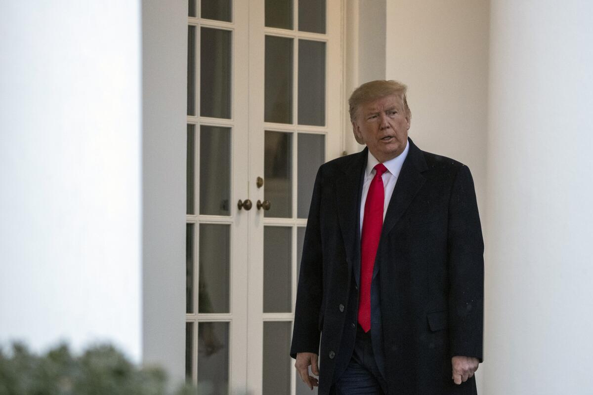 President Trump at the White House on Tuesday.