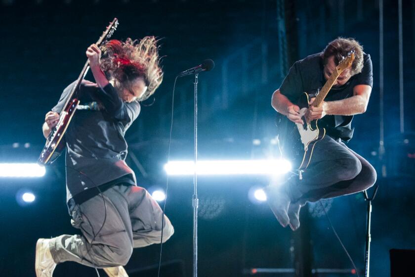 Eddie Vedder performs at the Vax Live concert at SoFi Stadium