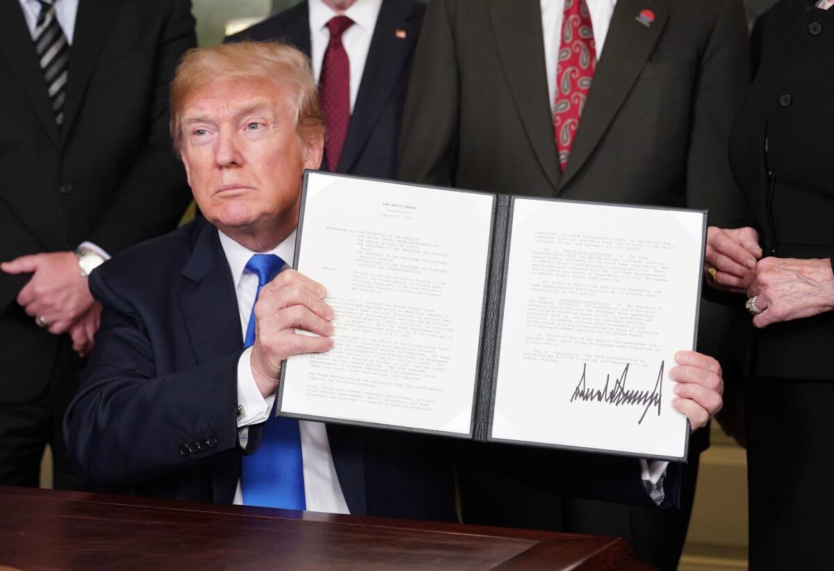 President Trump signed a first round of trade sanctions against China in March. Additional tariffs are to take effect in September. The president says China pays these taxes. In fact, American consumers are being hit with the tab.