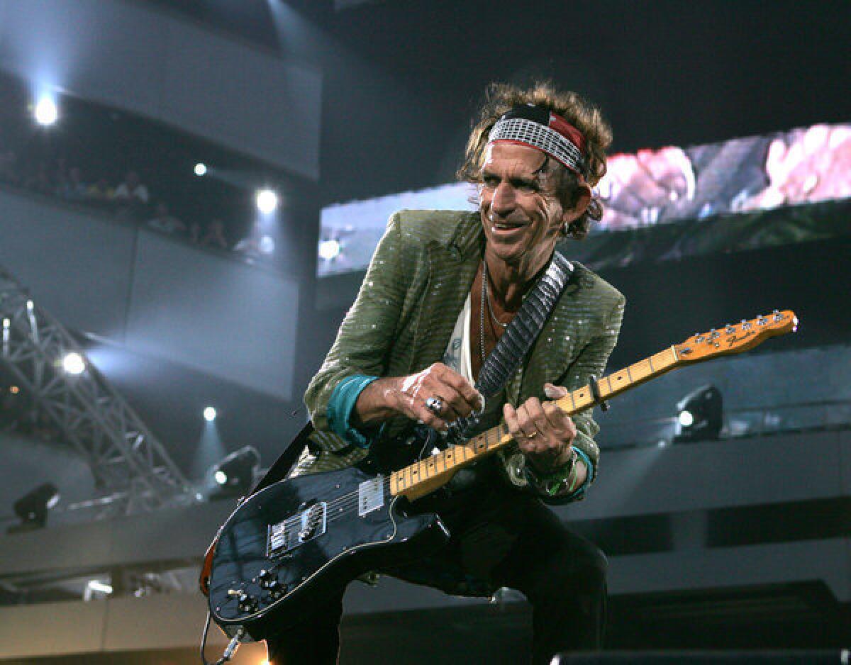 Keith Richards performs at a Rolling Stones concert in 2006.