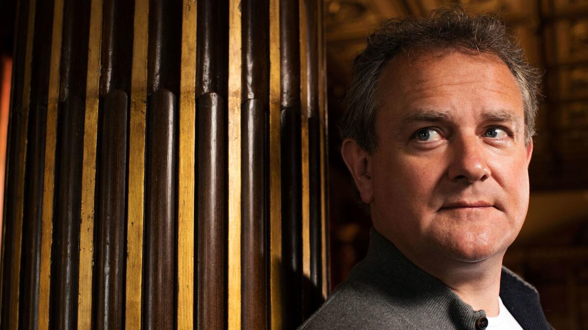 Hugh Bonneville during filming of Season 3 of "Downton Abbey," at Highclere Castle in England on June 13, 2012.