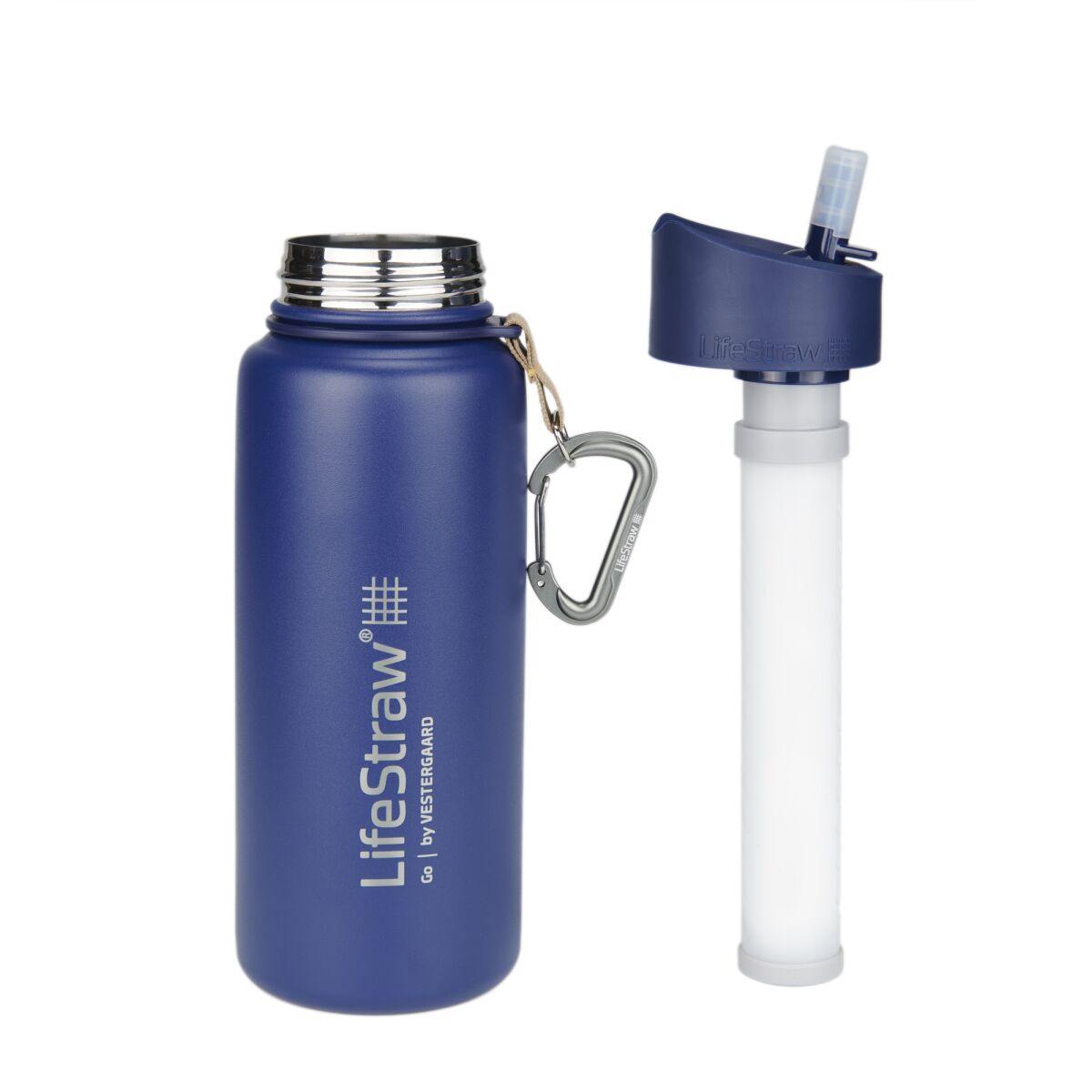 LifeStraw newer models feature a stainless steel water bottle outfitted with a filter. 