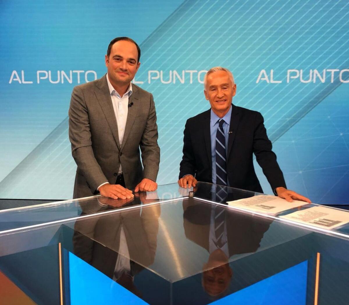 León Krauze y Jorge Ramos.