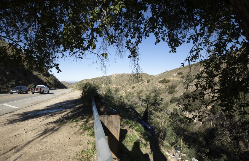 A ravine off La Tuna Canyon Road