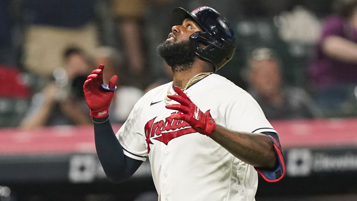 Franmil Reyes homers twice, Indians top St. Louis Cardinals 7-2