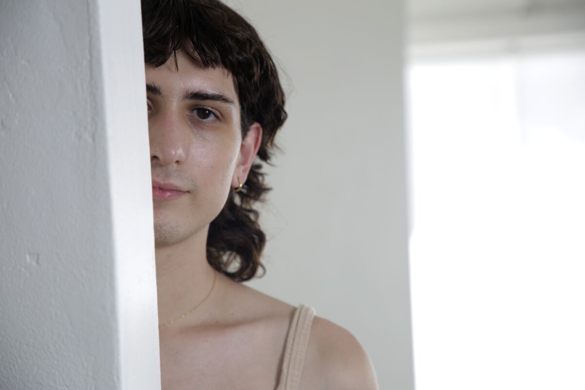 Artist Andrés Hernández at Hill Street Country Club gallery on Friday, March 18.