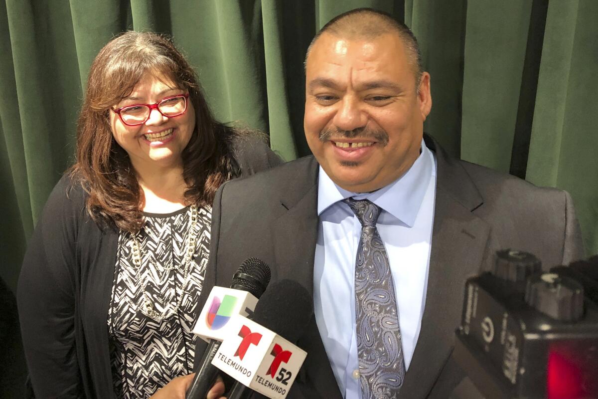Ruben Martinez Jr. and his wife, Maria