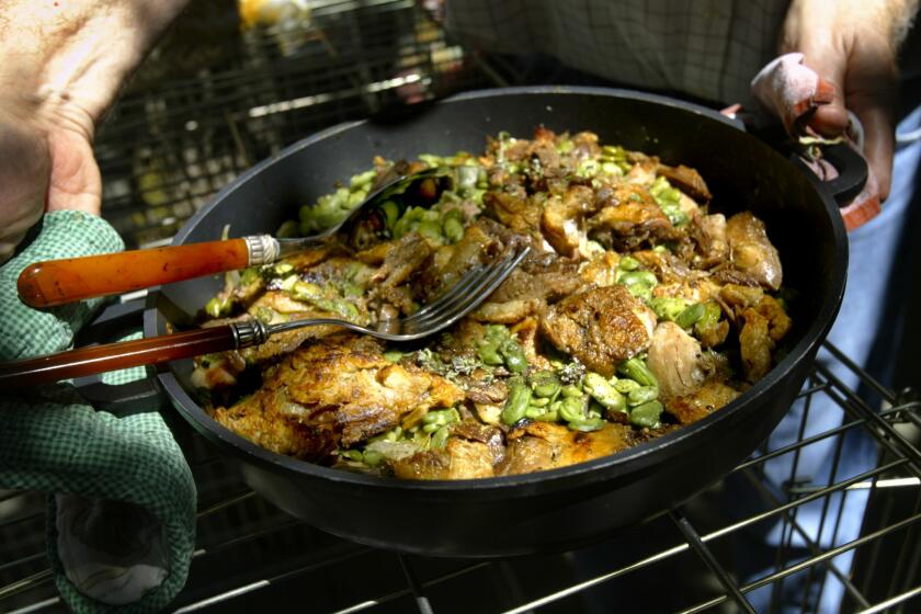 Recipe: Stew of quick duck confit and fresh fava beans
