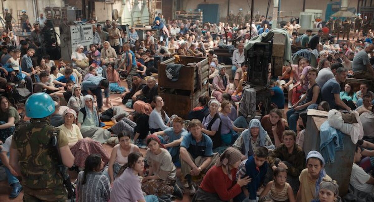 A scene from the movie "Quo Vadis, Aida?"