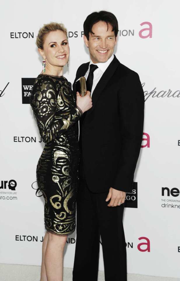 "True Blood" couple Anna Paquin and Stephen Moyer.