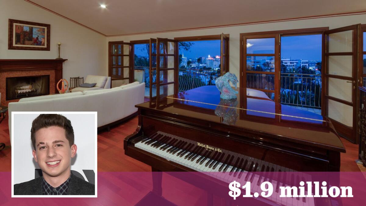 Singer-songwriter Charlie Puth of "See You Again" fame has bought a house in historic Whitley Heights for $1.9 million.
