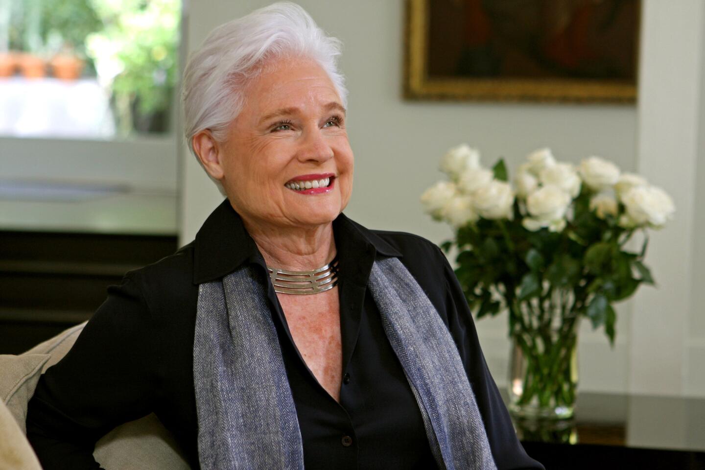 Joyce Rey in her Benedict Canyon home.