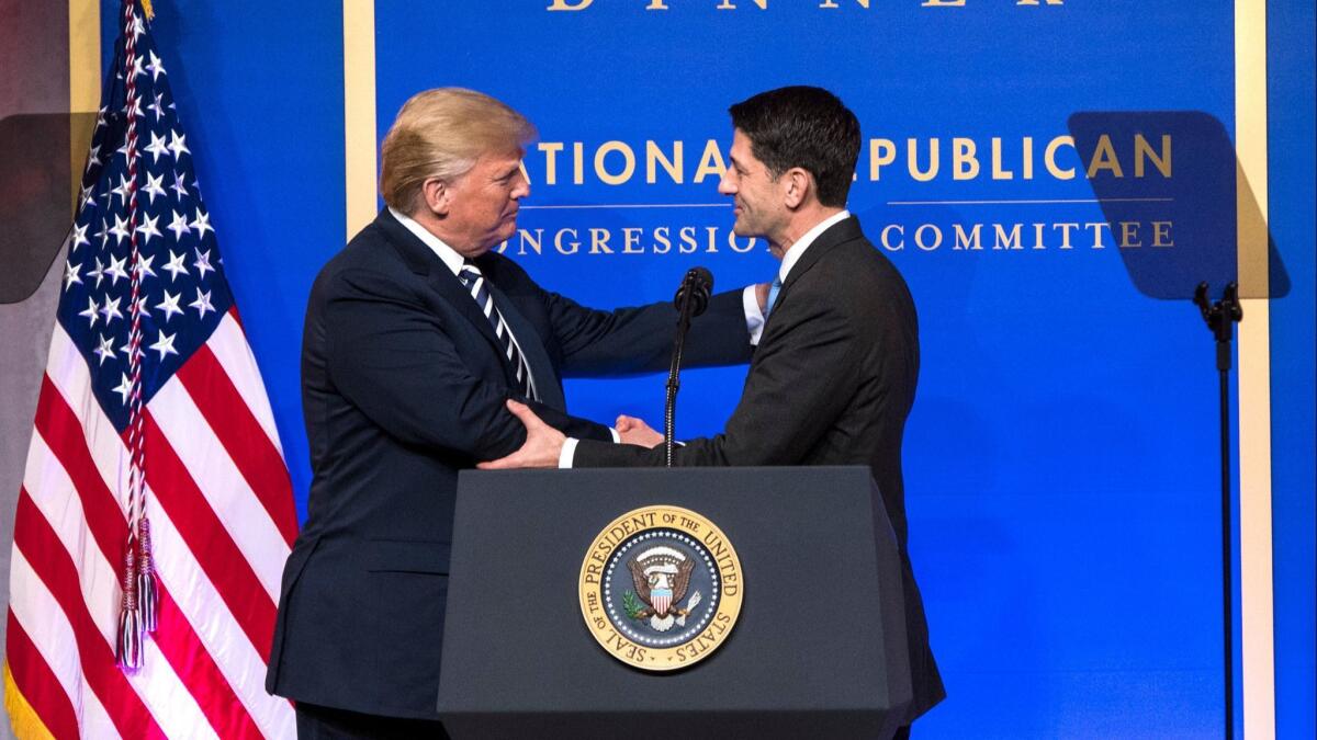 Donald Trump and Paul Ryan.