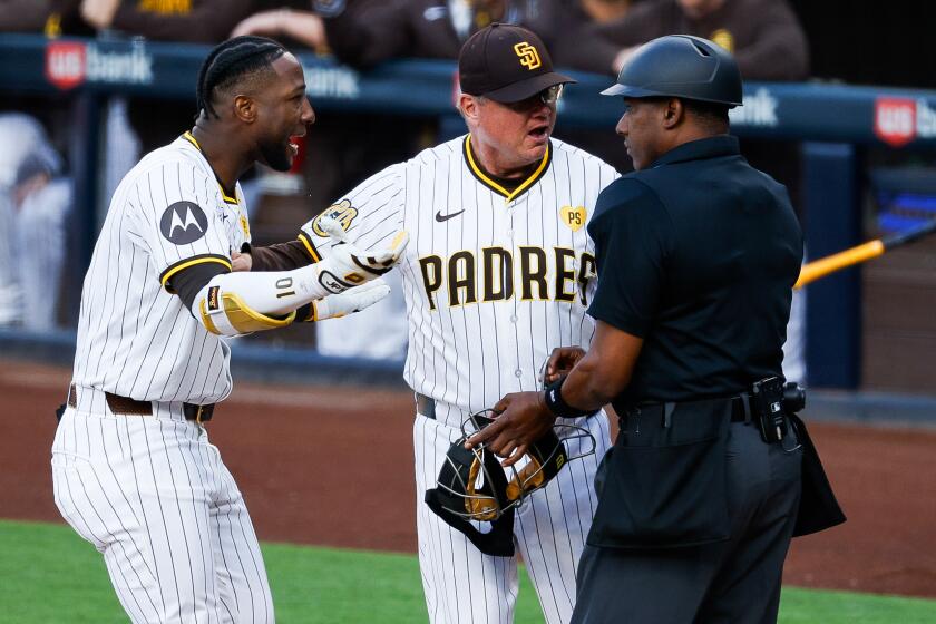 San Diego, CA - April 20: at Petco Park on Saturday, April 20, 2024 in San Diego, CA. (Meg McLaughlin / The San Diego Union-Tribune)