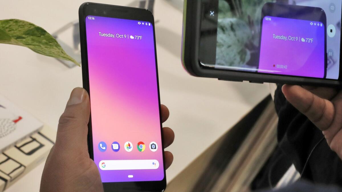 Google's Pixel 3 smartphone is slated to hit stores Oct. 18.
