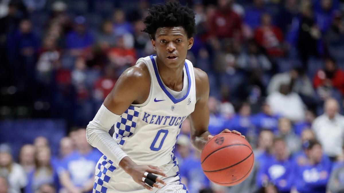De'Aaron Fox helped lead Kentucky to the SEC tournament title on Sunday.