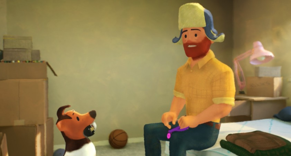 Una escena del corto animado “Out” de Pixar en una imagen proporcionada por Pixar Animation Studios. El cortometraje tiene al primer protagonista gay en los 25 años de historia de Pixar.