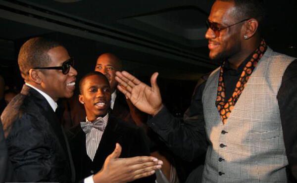 LeBron James celebrated his 23rd birthday with Jay-Z at the 40/40 Club in Las Vegas in 2007